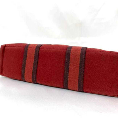 Hermès Red Canvas Fourre Tout