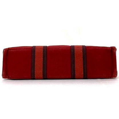 Hermès Red Canvas Fourre Tout
