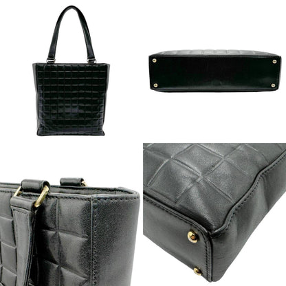 Chanel Black Leather Chocolate Bar