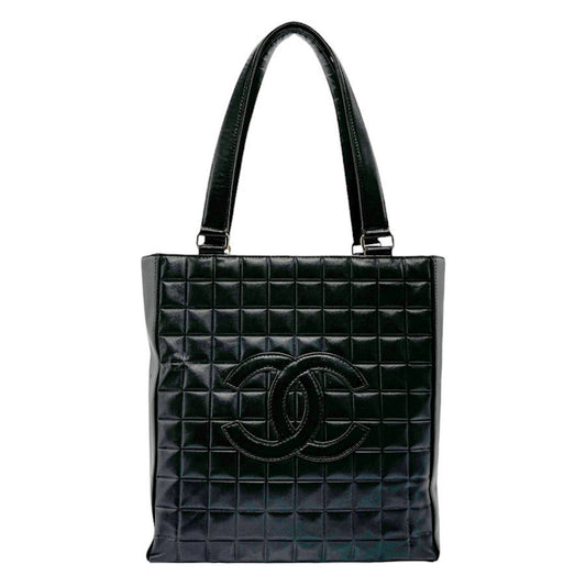 Chanel Black Leather Chocolate Bar