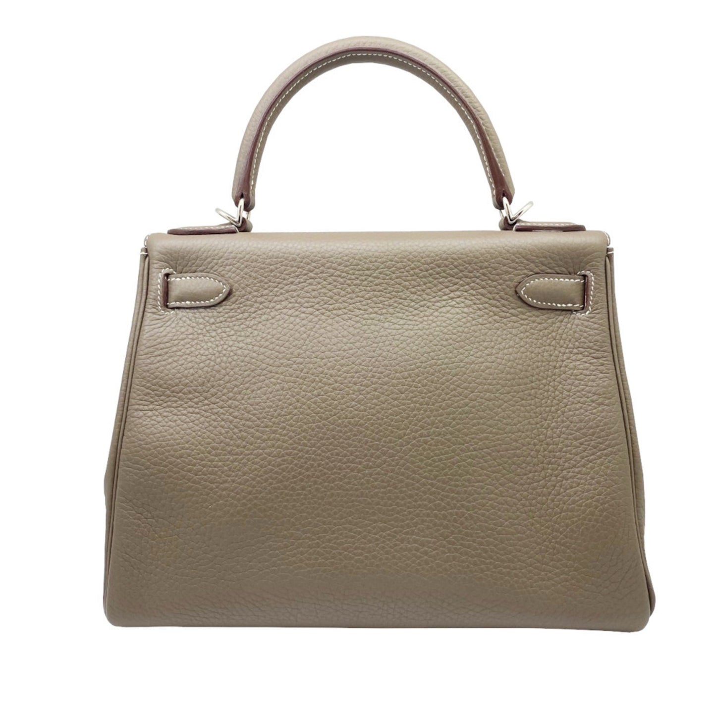 Hermès Gray Leather Kelly 28
