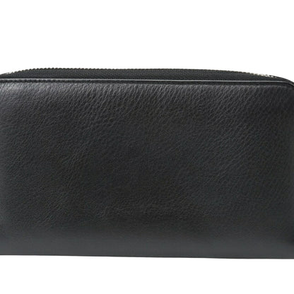Balenciaga Black Leather Continental Zip Around