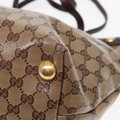 Gucci Brown Canvas Babouska