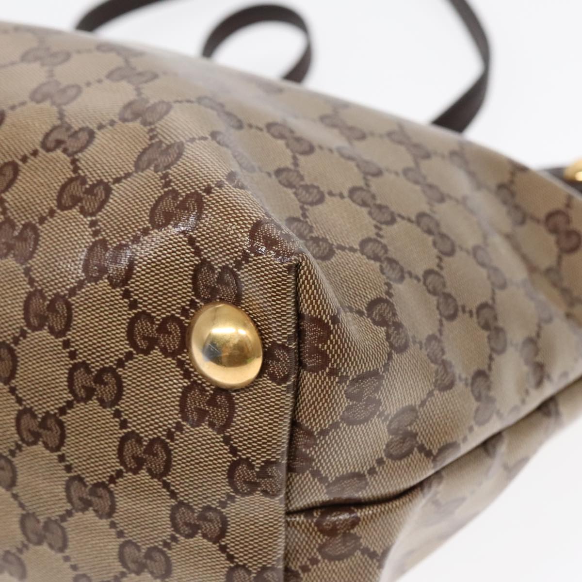 Gucci Brown Canvas Babouska