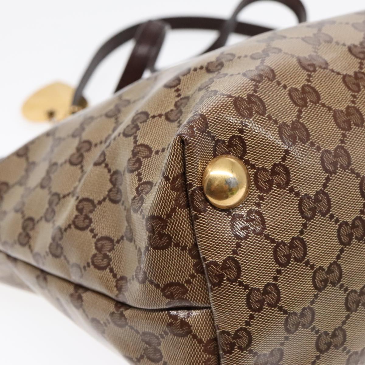 Gucci Brown Canvas Babouska