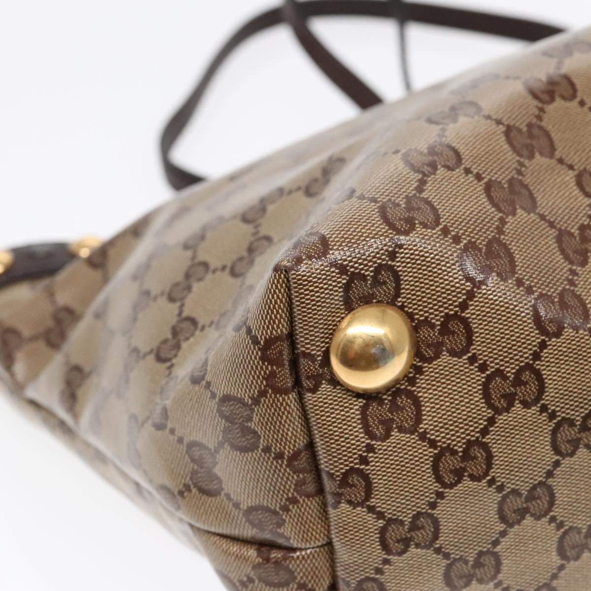 Gucci Brown Canvas Babouska