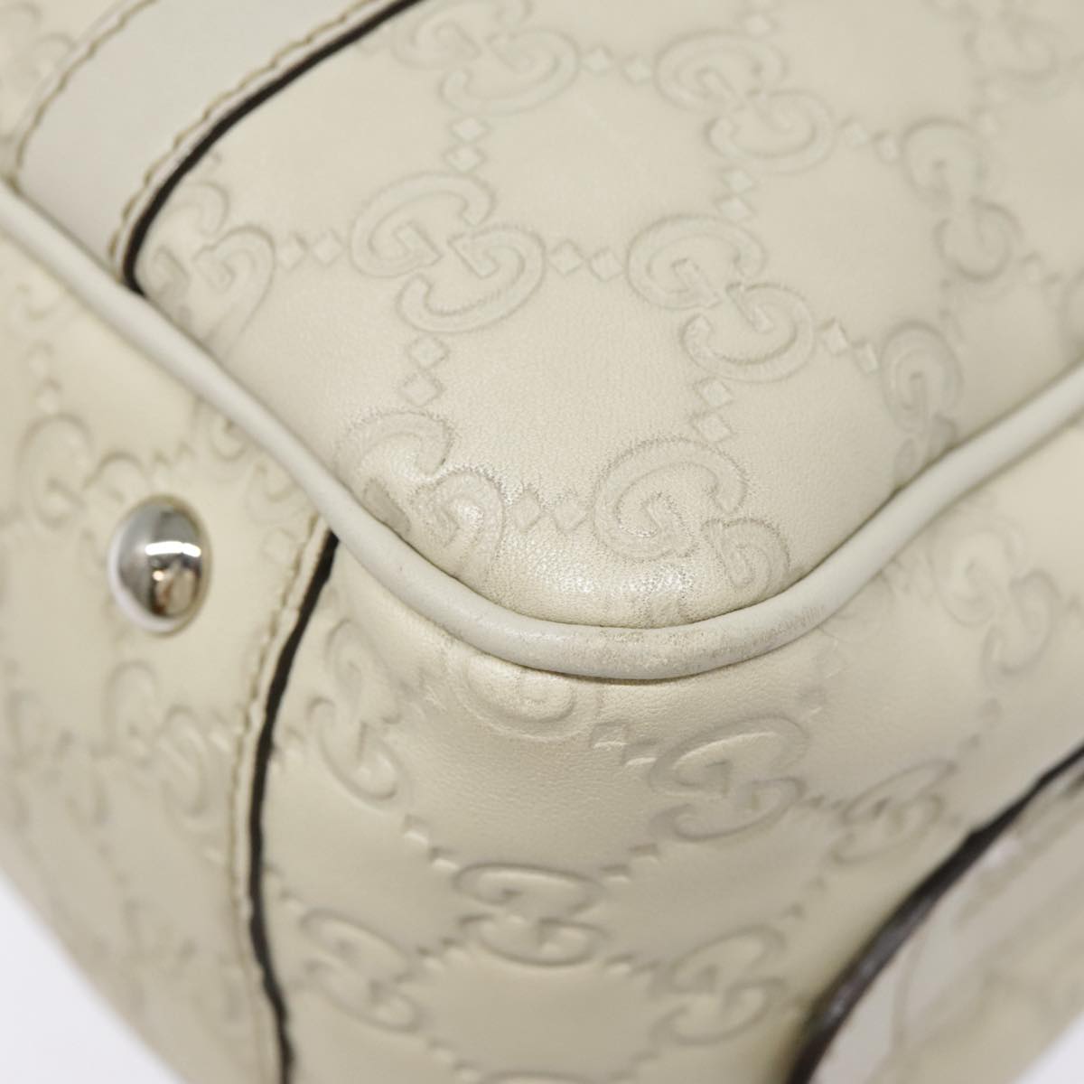 Gucci White Leather Vintage