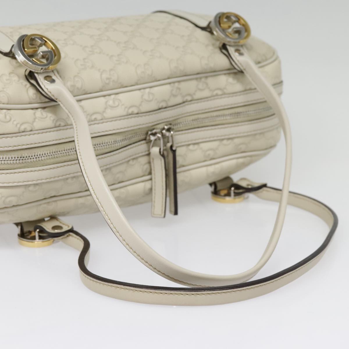 Gucci White Leather Vintage