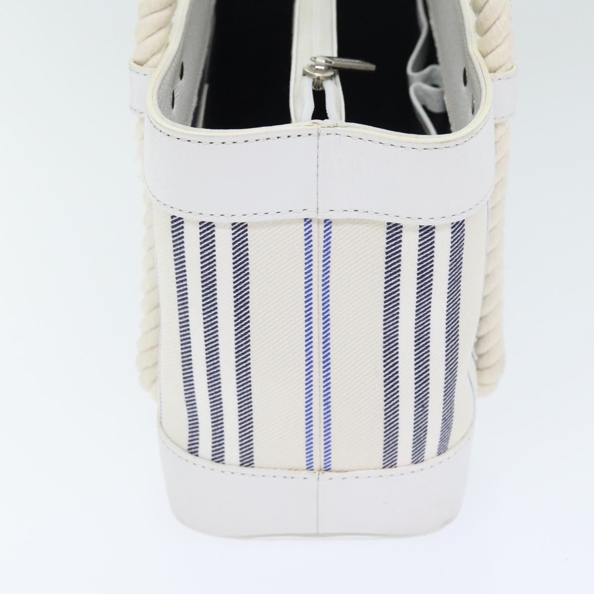 Burberry White Canvas Handbag