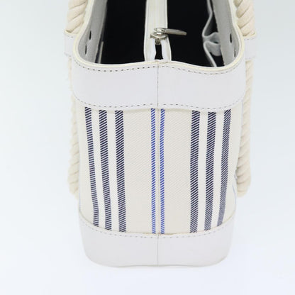 Burberry White Canvas Handbag