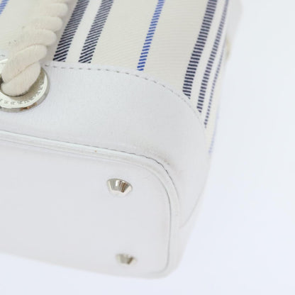 Burberry White Canvas Handbag