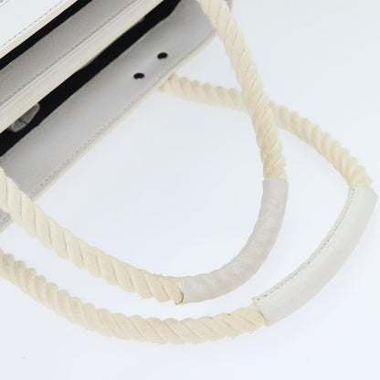 Burberry White Canvas Handbag