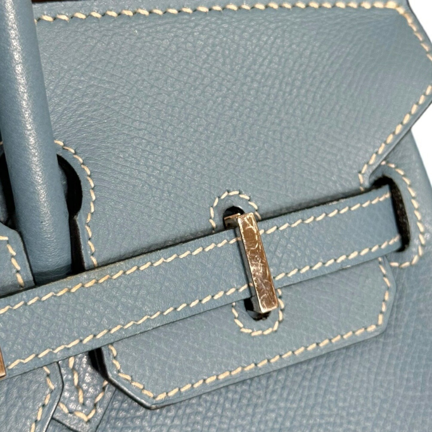 Hermès Blue Leather Birkin 25