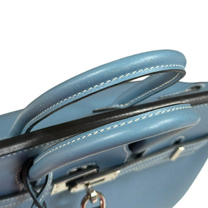 Hermès Blue Leather Birkin 25