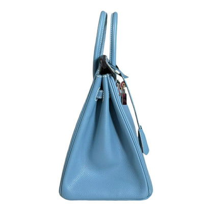 Hermès Blue Leather Birkin 25
