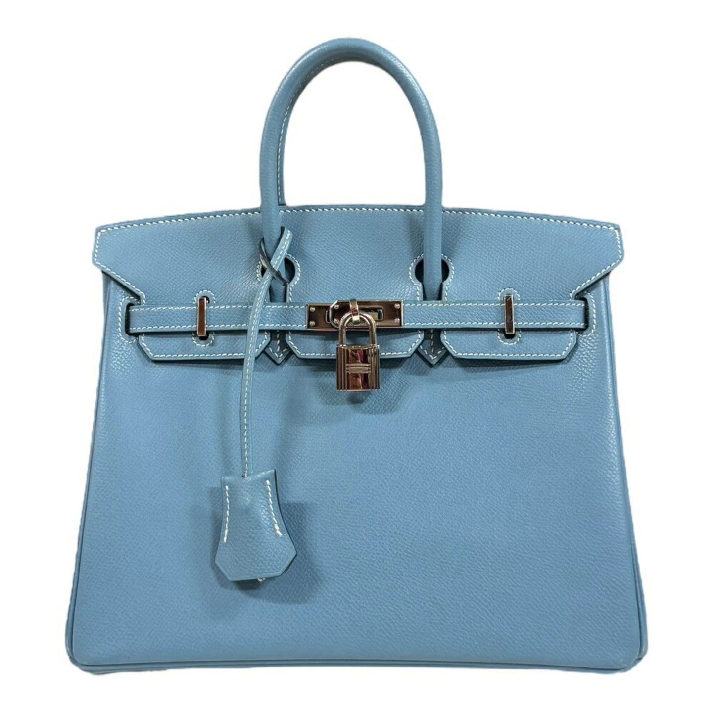 Hermès Blue Leather Birkin 25