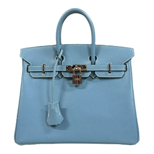 Hermès Blue Leather Birkin 25