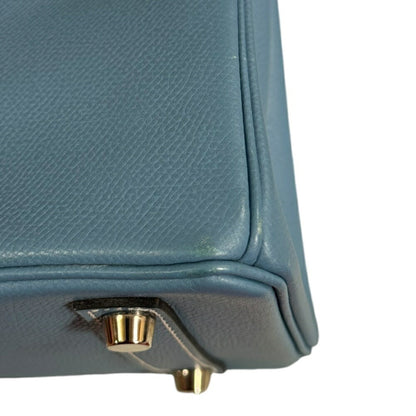 Hermès Blue Leather Birkin 25