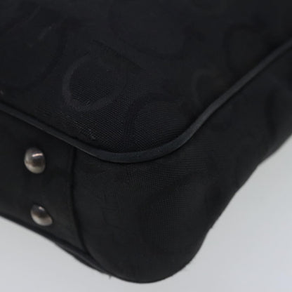 Salvatore Ferragamo Black Canvas Gancini