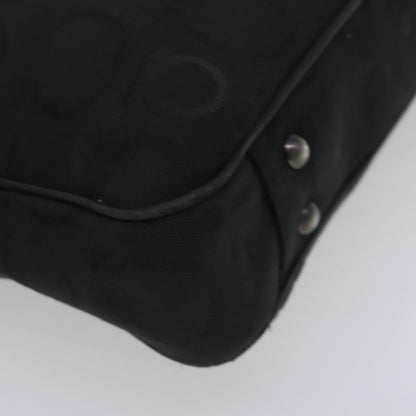 Salvatore Ferragamo Black Canvas Gancini