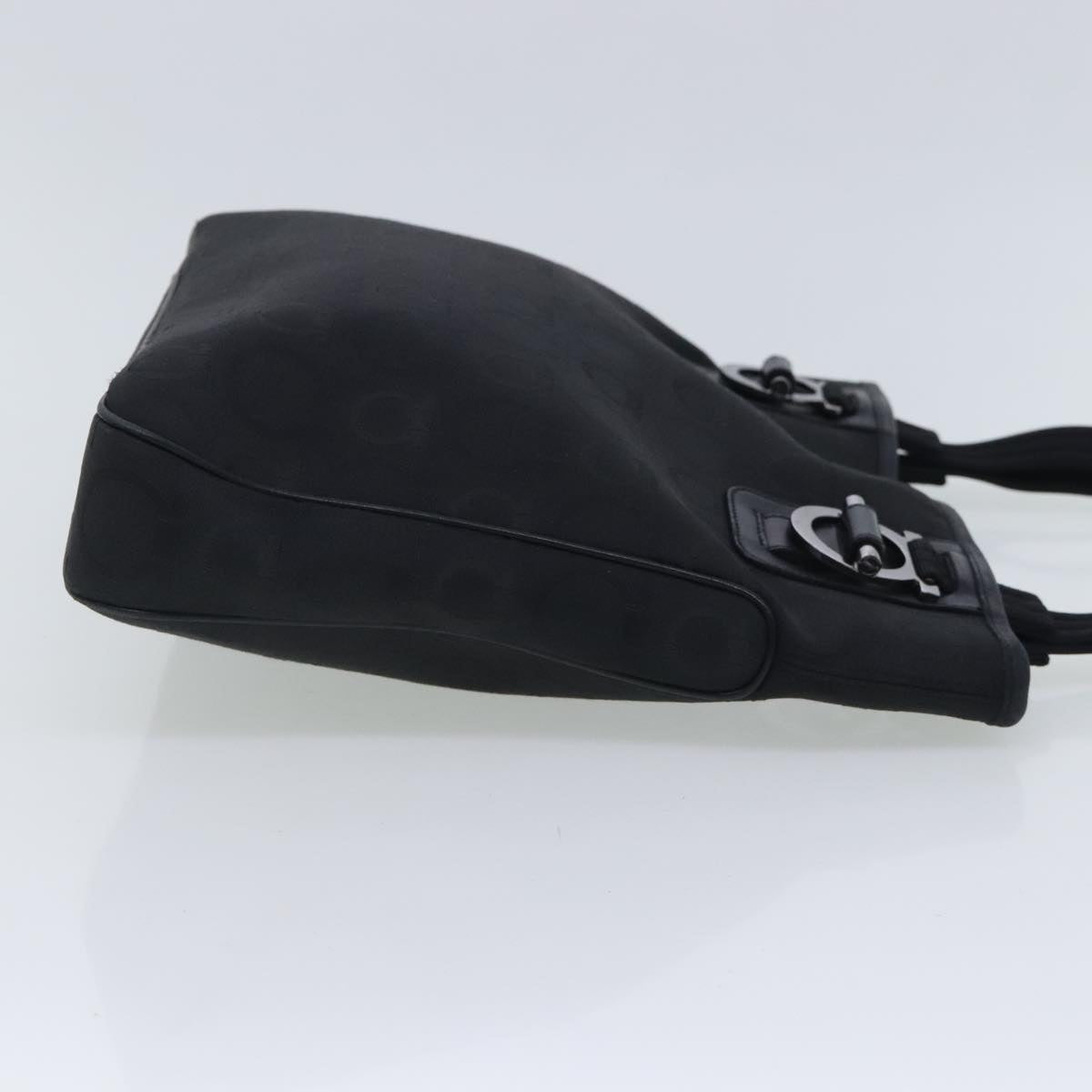 Salvatore Ferragamo Black Canvas Gancini
