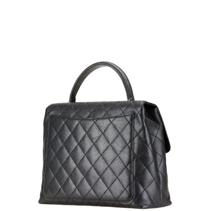 Chanel Black Leather Coco Handle