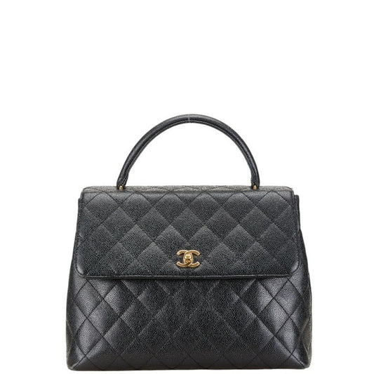 Chanel Black Leather Coco Handle