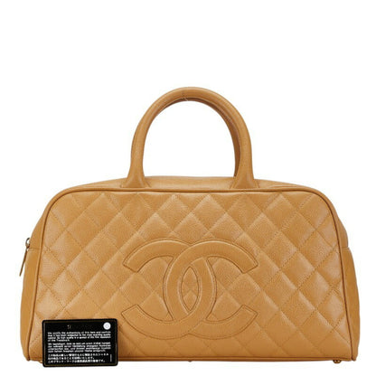 Chanel Brown Leather Bowling