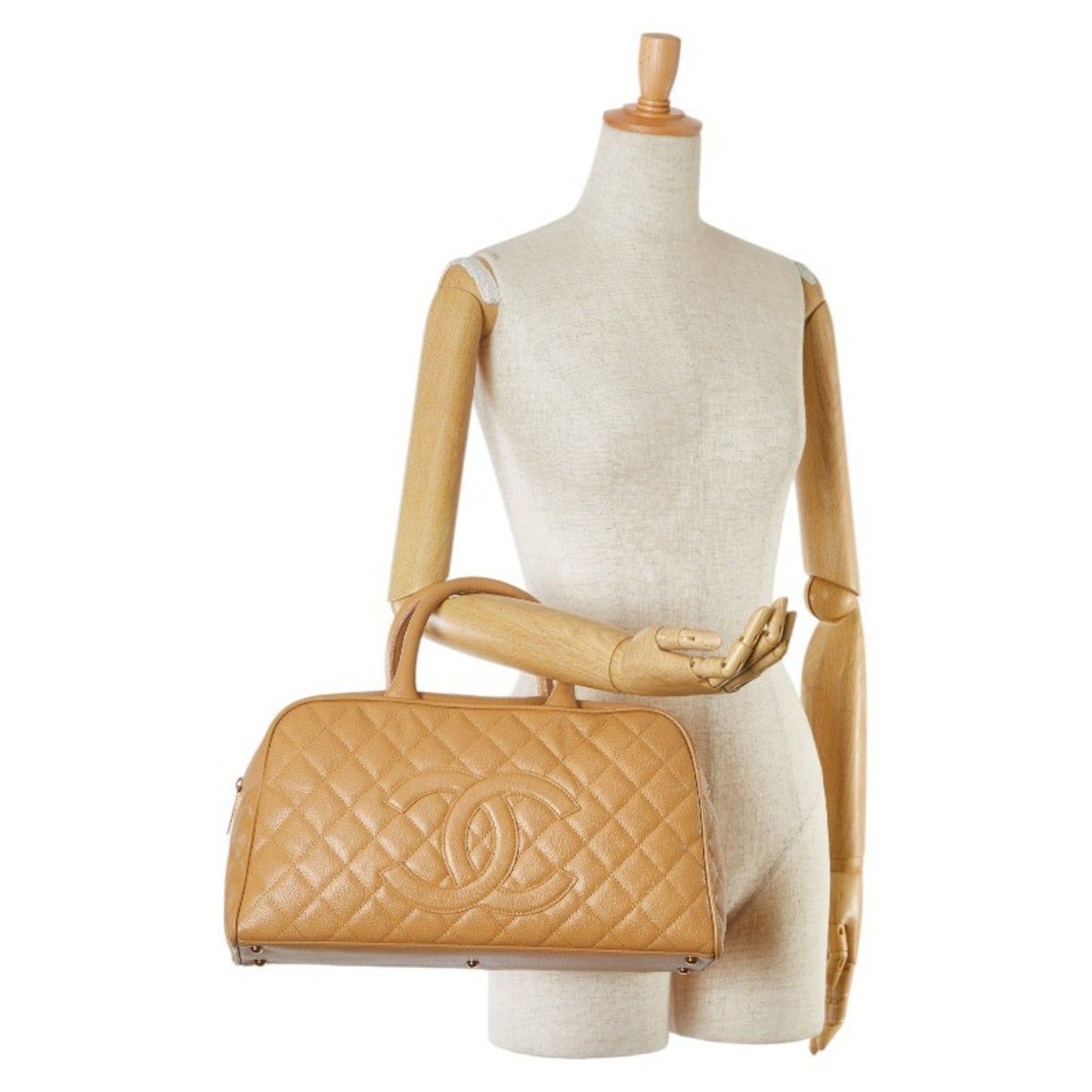 Chanel Brown Leather Bowling
