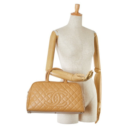 Chanel Brown Leather Bowling