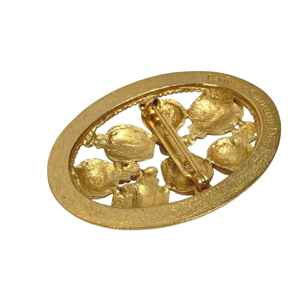 Chanel Gold Gold Plated Coco Mark