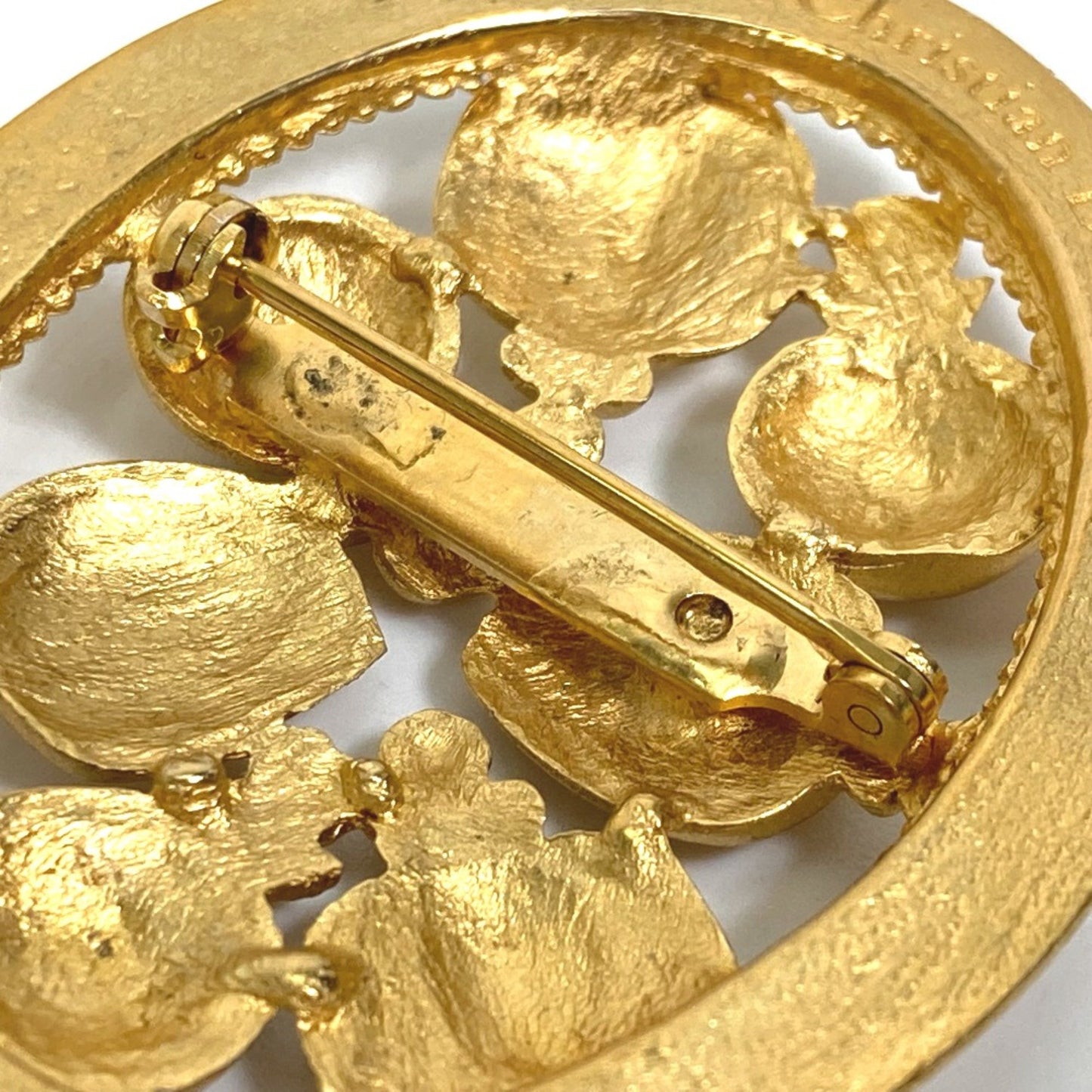 Dior Gold Gold Plated Brooch