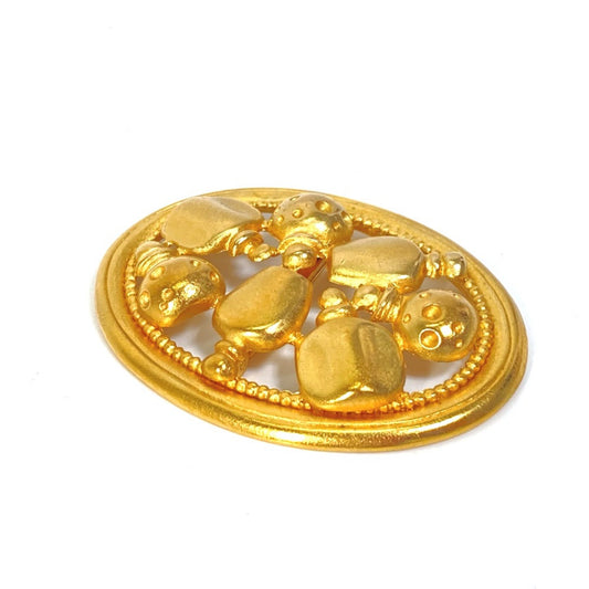 Dior Gold Gold Plated Brooch