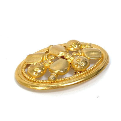 Dior Gold Gold Plated Brooch