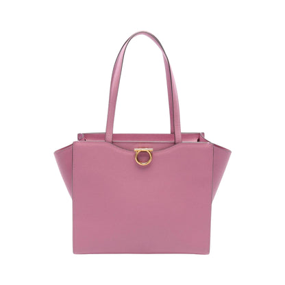 Salvatore Ferragamo Pink Leather Gancini