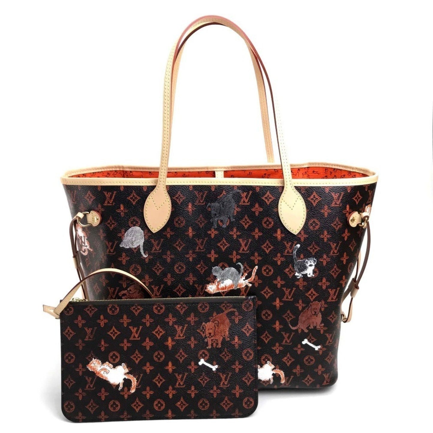 Louis Vuitton Brown Canvas Neverfull