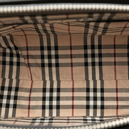 Burberry Black Leather Nova Check