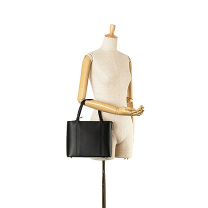 Burberry Black Leather Nova Check