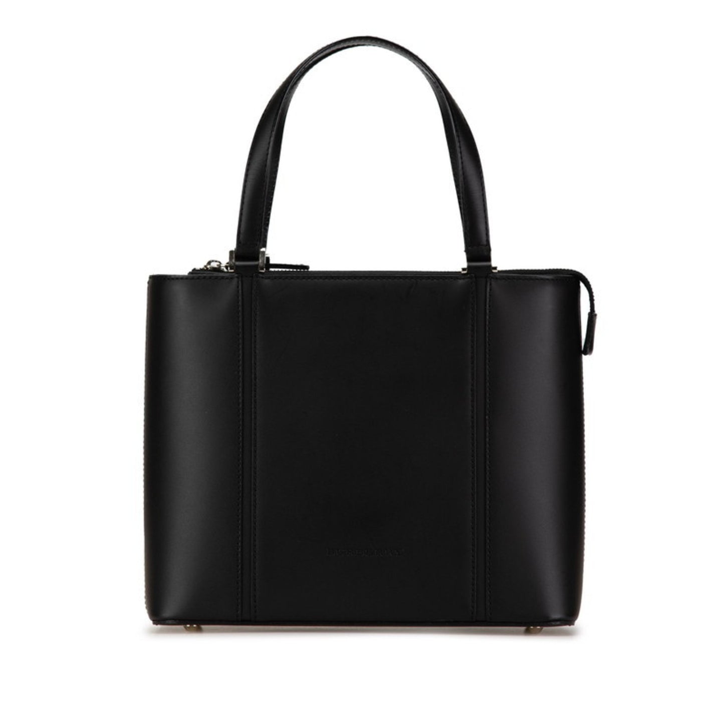 Burberry Black Leather Nova Check