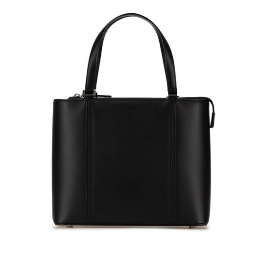 Burberry Black Leather Nova Check