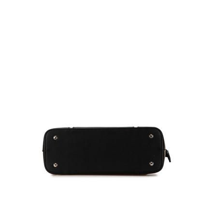 Burberry Black Leather Nova Check