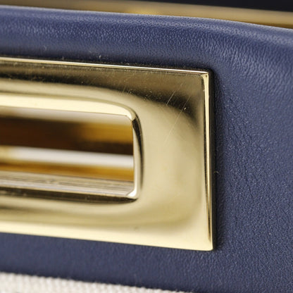 Fendi White Canvas Peekaboo