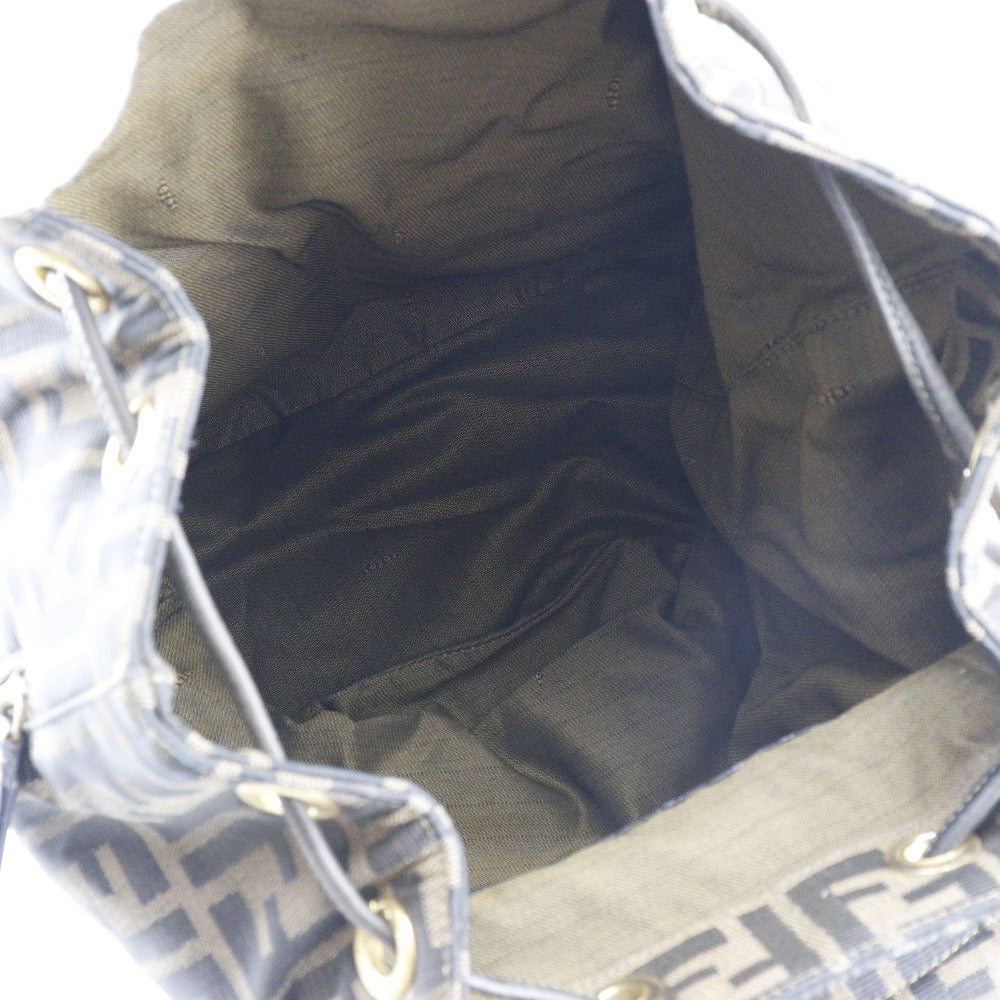 Fendi Brown Canvas Backpack