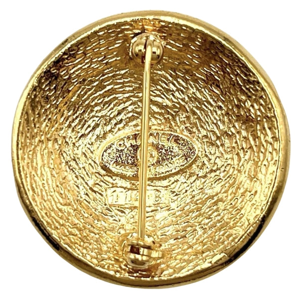 Chanel Gold Gold Plated Coco Mark