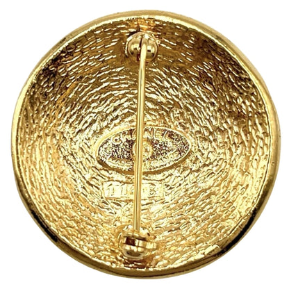 Chanel Gold Gold Plated Coco Mark