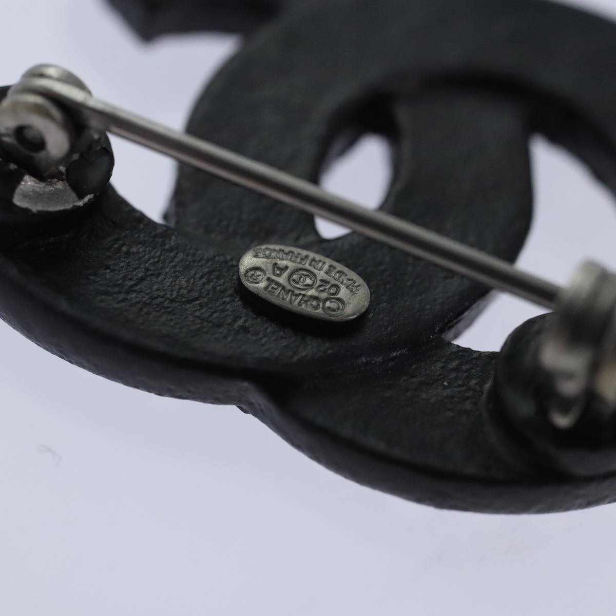 Chanel Black Metal Coco Mark