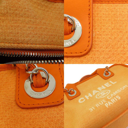 Chanel Orange Canvas Handbag