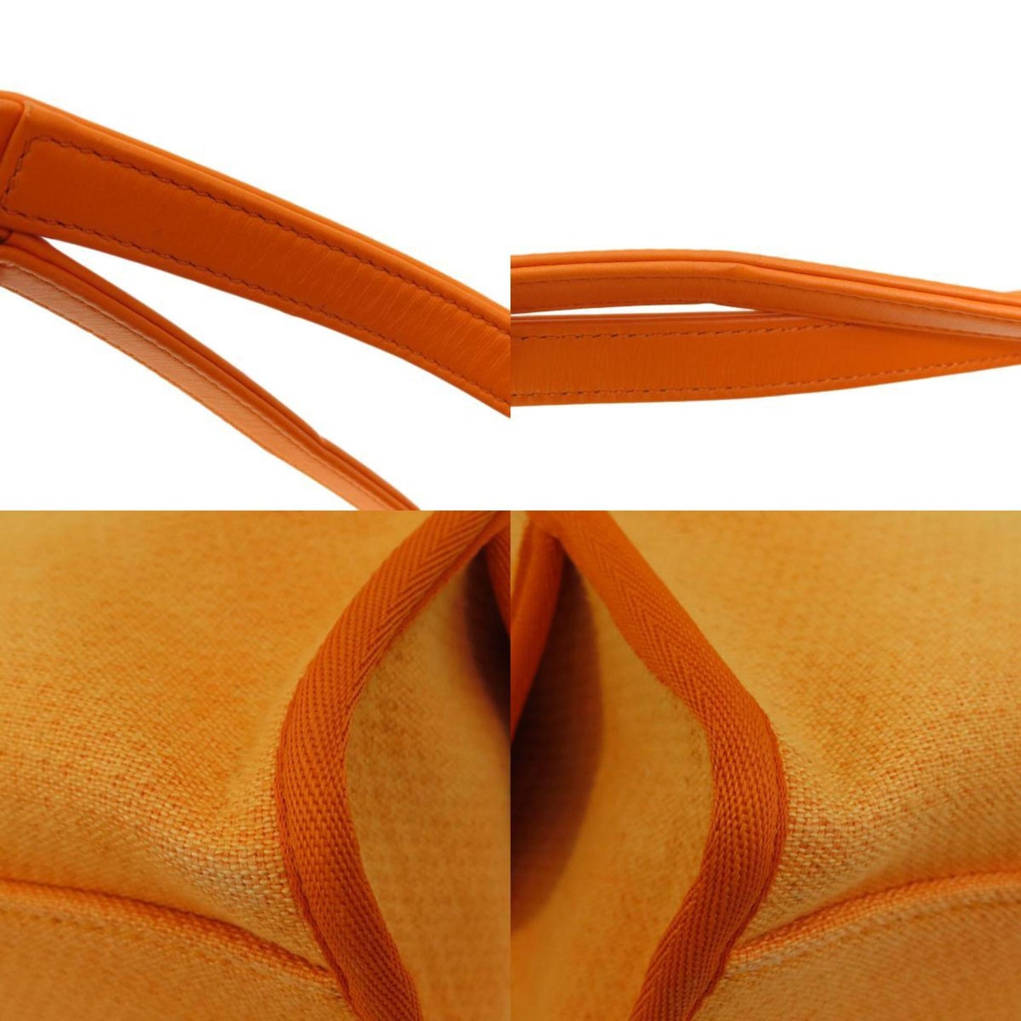 Chanel Orange Canvas Handbag