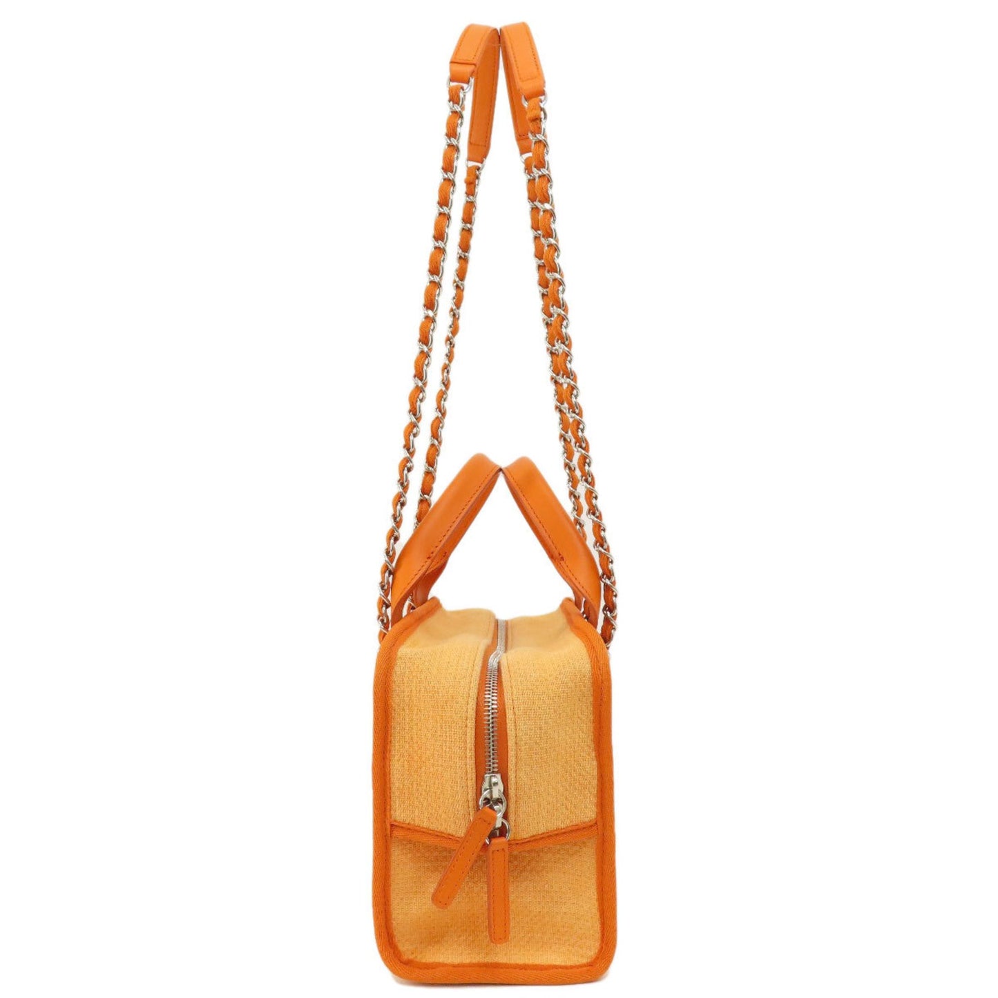 Chanel Orange Canvas Handbag