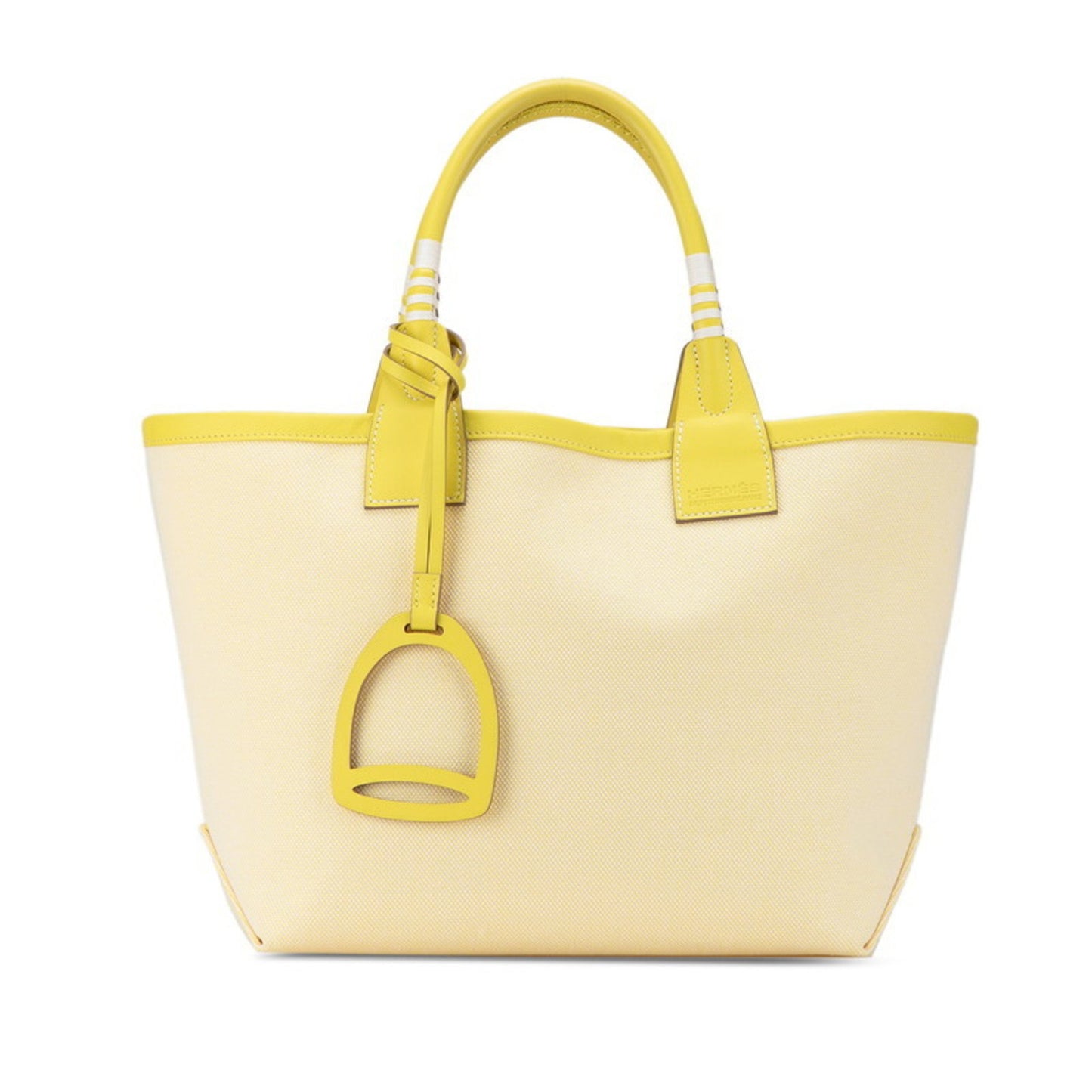 Hermès Yellow Canvas Steeple Tote